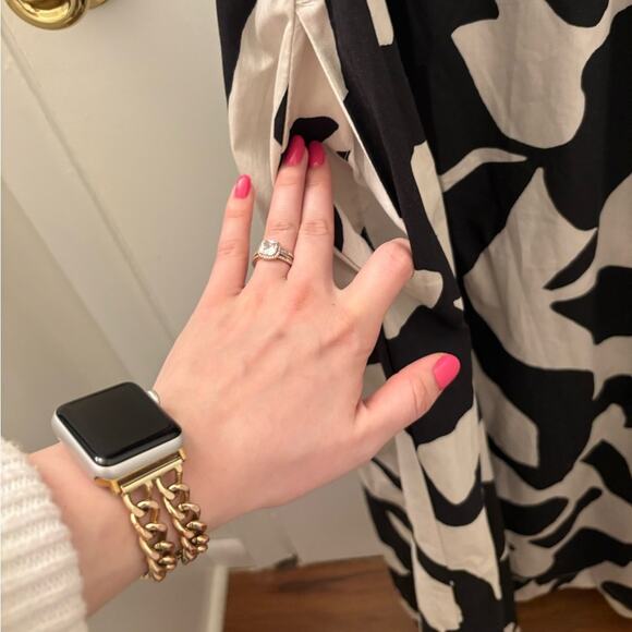 Abercrombie & Fitch One Shoulder Cut Out Maxi Dress Size XL Tall Pockets Coastal - Picture 8 of 13